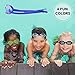 Splaqua Kids Swim Goggles for Boys and Girls - Adjustable Straps, Silicone Eye Seal, UV Protection and Anti Fog Lenses Swimming Goggle - Blue Tie Dye