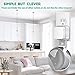 Echo Dot Wall Mount Compatible with Amazon Echo Dot 3rd Generation Alexa, A Space-Saving Echo Dot Accessories Without Messy Wires or Screws (White)