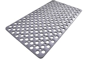 Casa and Beyond Shower Mat, Casa and Beyond Mat with Suction Cup, Non-Slip Surface, Easy to Clean, Large Drainage Hole for Ba