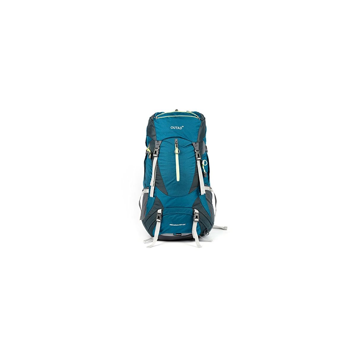 OUTAD 65L(60L+5L) Hiking Backpack, Camping Backpacking Mountaineering