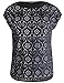 Chicwe Women's Plus Size Floral Laser Cut Woven Top Blouse 1X-4X