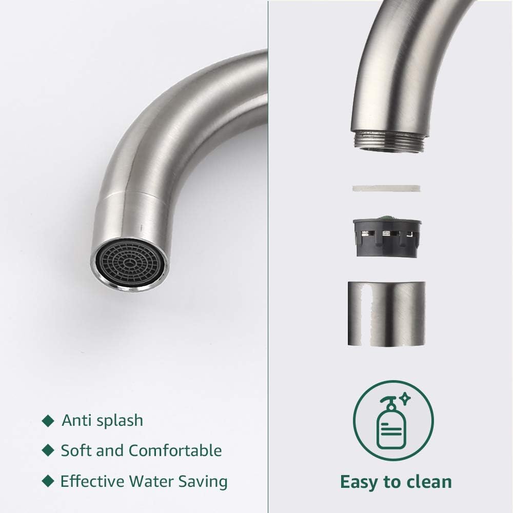 AiHom 3 Way Kitchen Tap with Water Filter, Kitchen Sink Tap 360° Swivel