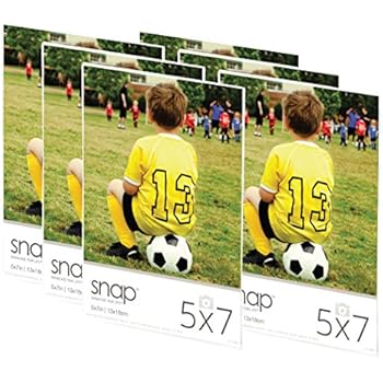Snap 07FP886C Magnetic Acrylic Frame (Set of 6), 5 x 7, Clear