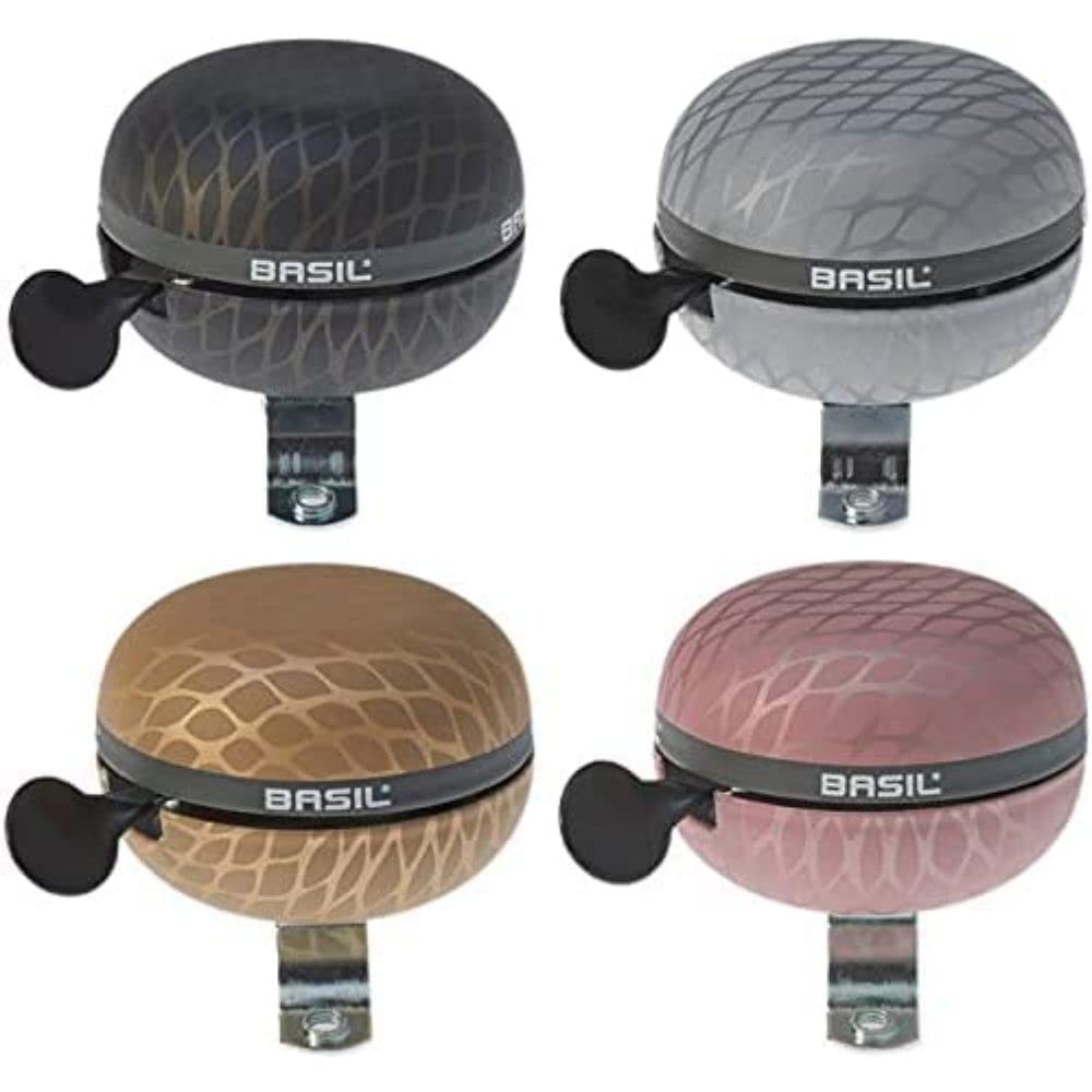 BASIL Unisex Noir Bicycle Bell, Black Metallic