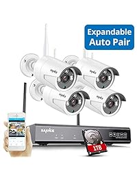 SANNCE 4CH HD Wireless Security Camera