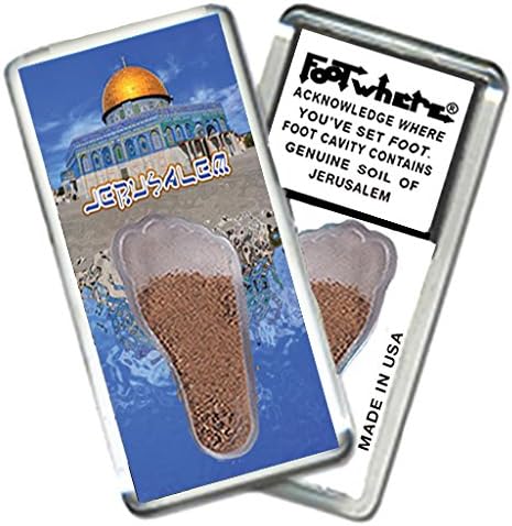 Jerusalem"FootWhere" Fridge Magnet. Made in USA (JRU203 - Temple Mount)