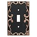 Franklin Brass W35070-VBC-C Classic Lace Single Switch Wall Plate/Switch Plate/Cover with Copper Highlights, Bronze