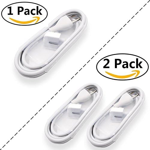 Macbook/Mac Pro/Air Power&amp;Charger Extension Cable/Cord, Otmake US Standard Plug 6 Feet Extra Plug Power Adapter Extension Cable for Apple Products (2 - Pack)