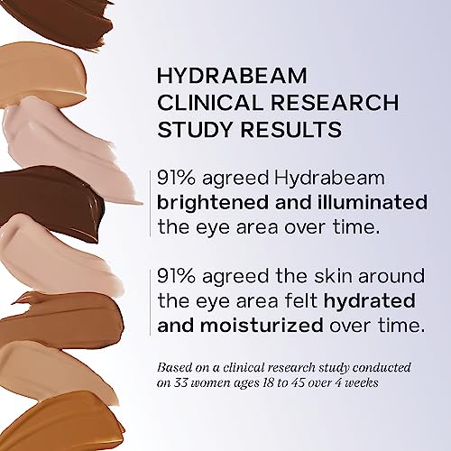 Saie Hydrabeam Under Eye Brightener - Sheer + Hydrating Concealer with Glycerin, Squalane + Cucumber Extract - Brightening Under Eye Concealer + Corrector for Even, Glowing Skin - Shade 0.5 (0.2 oz)