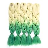 Silike Jumbo Braiding Hair Afro Crochet Braiding Hair Extensions 2 Tone Ombre Colour 24
