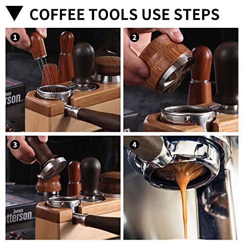 54mm Bottomless Naked Portafilter with Double Cup Filter Basket Compatible for Breville Barista