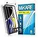 Galaxy Note 9 Screen Protector Tempered Glass Full Coverage Front and Back, MiiKARE Note 9 Glass Screen Protector Case Friendly Edge Adhesive 3D Curve HD Clear Best Glass With Installation Tray 1 Pack