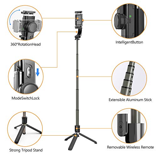 2 Stabilizer+Bluetooth+Extendable+Compatible+Smartphone