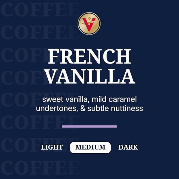 VICTOR ALLEN’S COFFEE FRENCH VANILLA FLAVORED COFFEE, MEDIUM ROAST, 42 COUNT, SINGLE SERVE COFFEE PODS FOR KEURIG K-CUP BREWERS