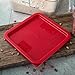 CFS 1074105 StorPlus Red Polyethylene Lid For 6-8 Quart Square Containers (Case of 6)