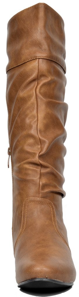 DREAM PAIRS Women's Wide Calf Knee High Pull On Fall Weather Winter Boots - Image 5