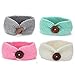 Elesa Miracle Baby Hair Accessories Baby Girl's Gift Box with Knit Crochet Turban Headband Winter Warm Headband (4pc- Button)