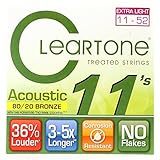Cleartone 7611 80/20 Bronze Acoustic String Set Custom Light