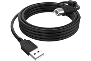 USB 2.0 Printer Cable Compatible with Canon PIXMA MG2525, MG3620, MG2522, MG2920, Epson ET-2800, ET-2850, HP Brother Dell Lex