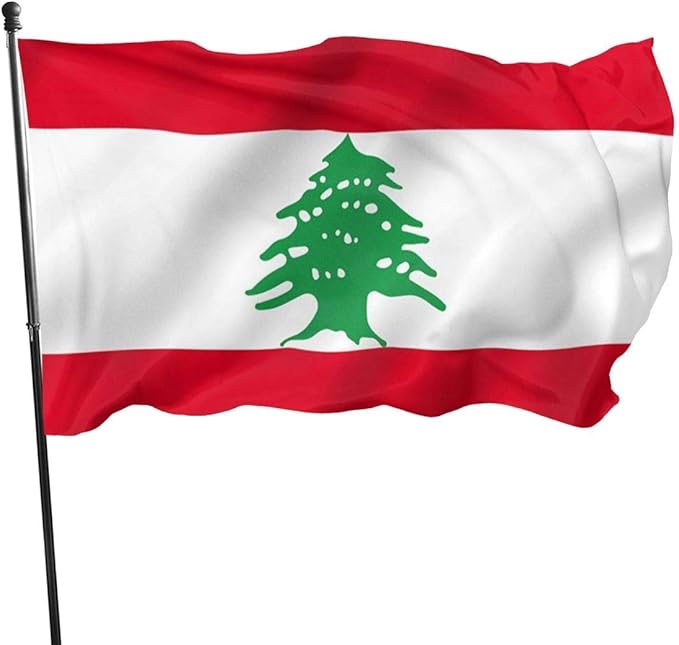 YRTGF Bandera de 3x5 pies Bandera de Líbano Bandera de la República