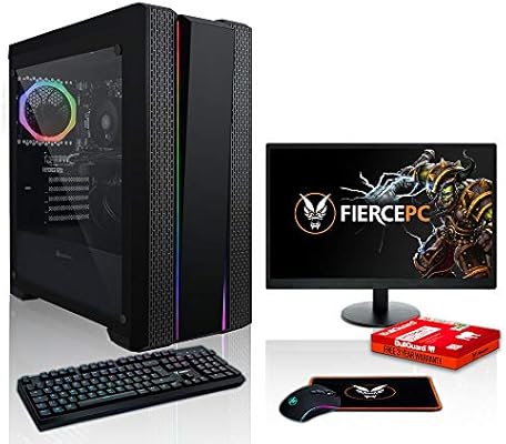 Fierce Enforcer RGB PC Gamer Paquete - Rápido 4.2GHz Hex-Core AMD Ryzen 5 3600, 1TB