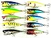 HENGJIA Hard Plastic Popper Topwater Floating Fishing Lures Surface Water Bass Baits Hooks Tackle