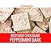 Proudly Pure Peppermint Bark White and Dark Chocolate Layers Squares Snack Topped w/Pieces of Crushed Mint Candy Cane Chip Bits & No Artificial color Perfect Valentines Gift