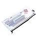 BCP 5PCS Clear Color Plastic Invoice Check Bill Bag, Pencil Pouch Pen Bag, 9-1/4 x 4-1/4inches