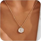 HERSIN Gold Cross Necklace for Women Trendy, Dainty 14k Gold Plated Pendant Necklace Simple Cross Charm Necklace for Womens Tiny Cute Gold Jewelry for Women Gifts