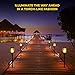TaoTronics Solar Garden Lights, Solar Torch Light, Solar Powered LED Flame Effect Light, Outdoor Landscape Decoration Path Lighting, Dusk to Dawn Auto On/Off, IP65 Waterproof-2 Pack