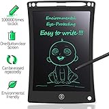 MYMAHDI LCD Writing Tablet, 8.5 inch Doodle Board, Electronic Drawing &amp; Writing Board, with Smart Writing Stylus for Kids Gifts, School,Office, Fridge or Family Memo, Black
