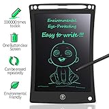 MYMAHDI LCD Writing Tablet, 8.5 inch Doodle Board, Electronic Drawing & Writing Board, with Smart Writing Stylus for Kids Gifts, School,Office, Fridge or Family Memo, Black