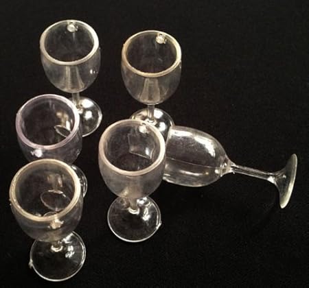 Amazon Co Jp Pcsドールハウスミニチュアミニカップminiワインガラス人形アクセサリー おもちゃ