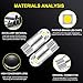 NAKOBO White Smart IC DC 9-30V 12v 24v T10 LED Bulb 2-SMD 3030 Chipset 194 921 168 W5W Wedge for Car Interior Dome Door Map Reading License Plate Turn Signal Light(pack of 4)