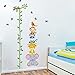 Height Measurement Growth Chart Tree Cute Monkey and Owls Wall Vinly Decal Decor Sticker Removable Super for Nursery Playroom Girls and Boys Children's Bedroom