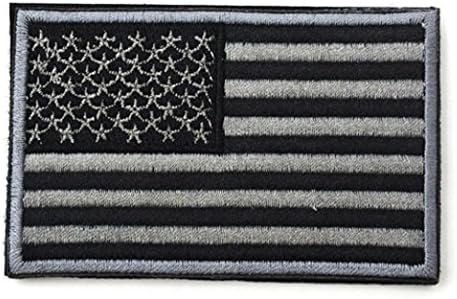 American Flag Patch, Feier(TM) American Flag Embroidered Velcro Patch USA Applique Armband Badge (H)