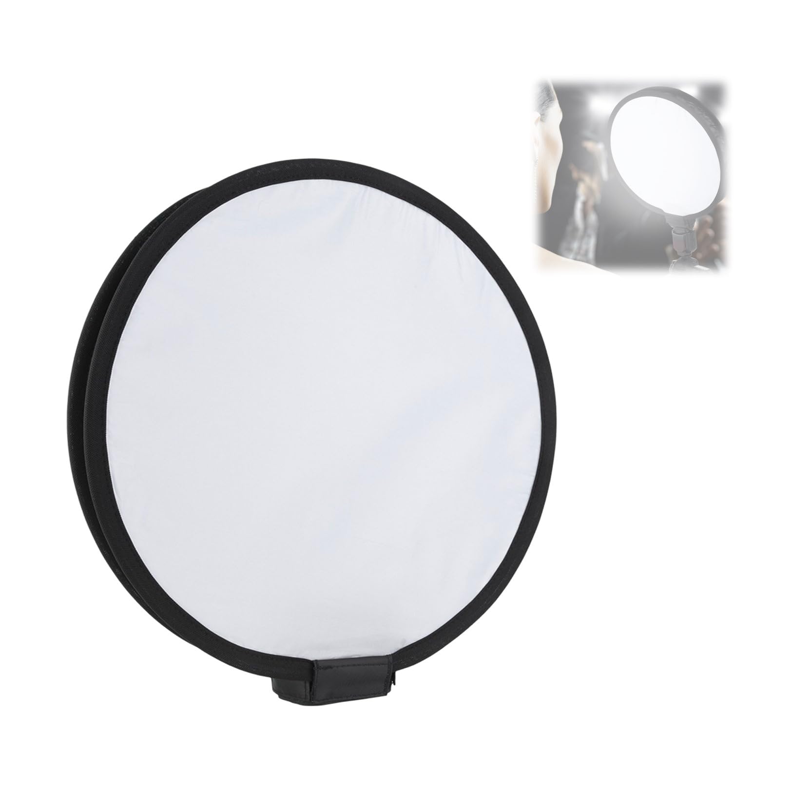 15.75 inches/40 cm Round Softbox Speedlite, Portable Studio Flash Diffuser Light Softbox, Speedlight Umbrella Softbox with Carrying Bag for Carry for Portrait and Product Photography