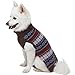 Blueberry Pet Dark Tone Cool Winter Bloom Designer Pullover Dog Sweater in Cocoa Brown, Back Length 16