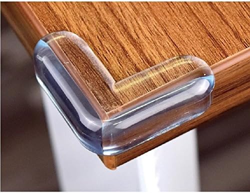 CHRONEX (Pack of 4PCS) Clear Corner Protectors | High Resistant Adhesive Gel | Best Baby Proof Corner Guards | Stop Child Head Injuries | Tables, Furniture & Sharp Corners Baby Proofing