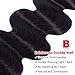 Hermosa Brazilian Hair 3 Bundles (10 12 14inch) Body Wave Human Hair 100% Unprocessed Virgin Hair Weave Black Color