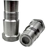 RCCT O2 Sensor Spacer with Filter Oxygen Sensor Adapter M18*1.5 Sensor Spacers for Car Exhaust(Style 1)