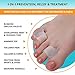 Toe Separators Hammer Toe Straightener - 4-Pack Pinky Toe Toe Spacers - Gel Spreader - Correct Crooked Toes - Bunion Corrector and Bunion Relief - Pads for Overlapping, Hallux Valgus, Yoga - Small