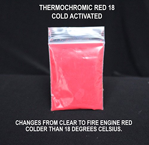 Red Thermochromic Pigment - Changes From Red To Clear/White At 18 Degrees (64.4 Degrees Fahrenheit) (762470787873)