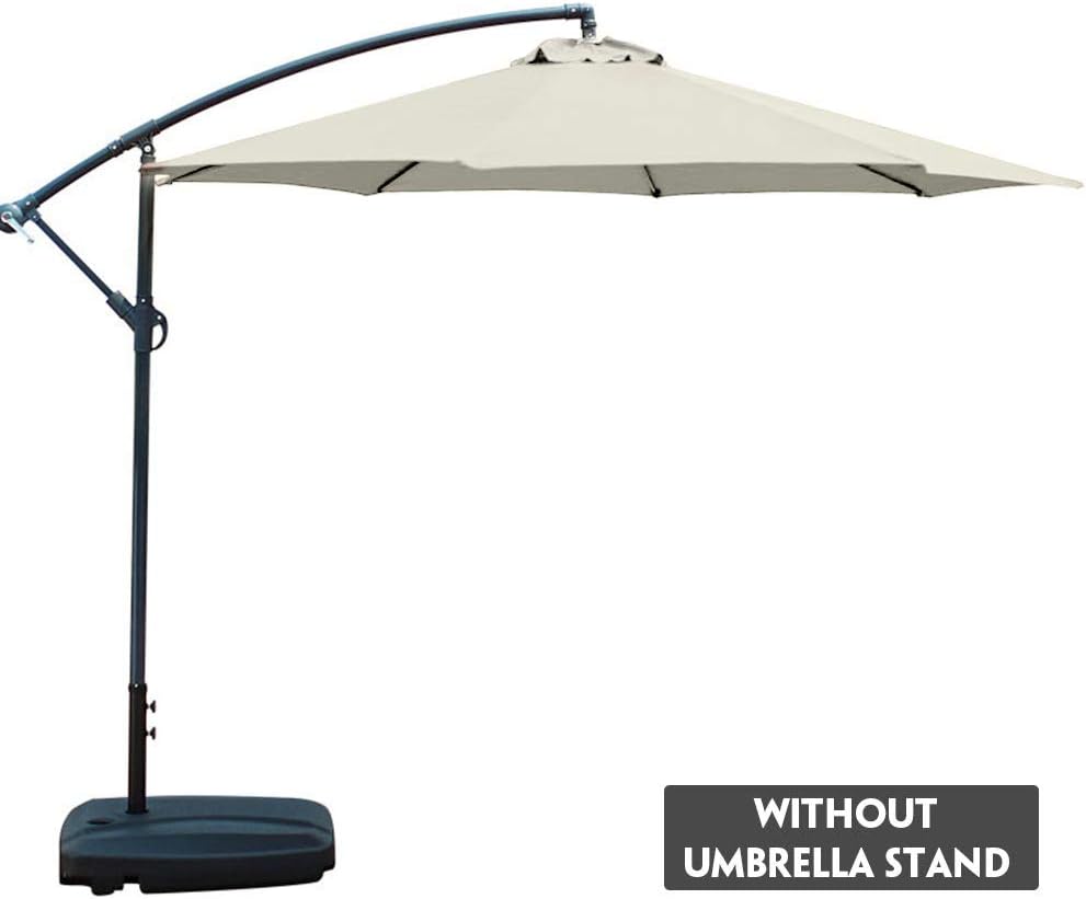 Amazon Com Shunyus Umbrella Cover Canopy Outdoor Parasol Umbrellas Cover 6 56ft 6 Ribs Patio Replacement Top Protective Sunshade Umbrella Cover Cloth For Courtyard Garden Beach Outdoor Beige Garden Outdoor