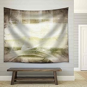 Computer Designed Highly Detailed Grunge Frame with Space for Your Text or Image. - Fabric Wall Tapestry Home Decor - 51x60 inches