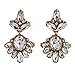 Art Deco Flapper Antique Vintage Style Diamond Rhinestone Dangle Earrings