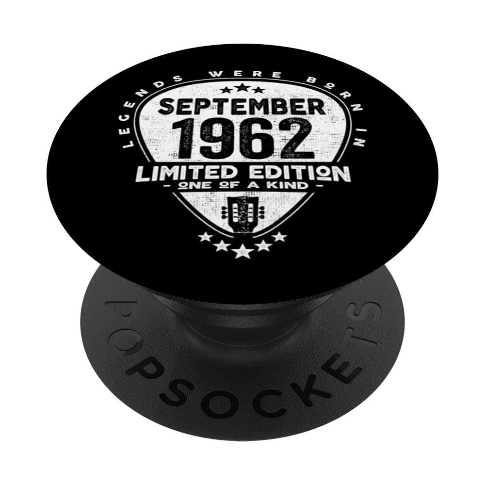 Legends Were Born In September 1962 - Guitar PopSockets Swappable PopGrip