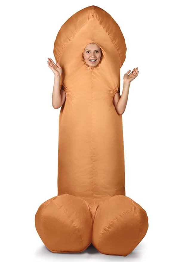 Escapade-Fancy-Dress aufblasbares Ride on Kostüm Elefant T-Rex Dinosaurier Pimmel Lümmel Junggesellenabschied Junggesellinnen