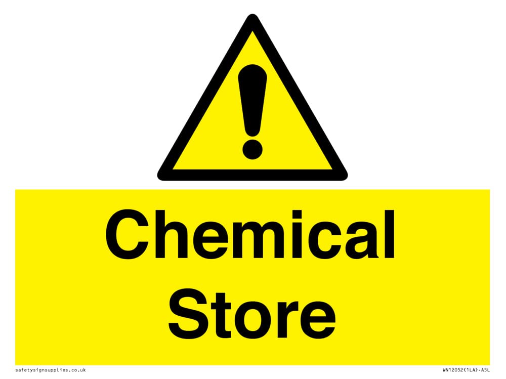 Chemical Store Sign - 200x150mm - A5L