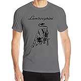 IEFFAT Men's Lamborghini Logo Sport Quick Dry Short Sleeved T Shirts